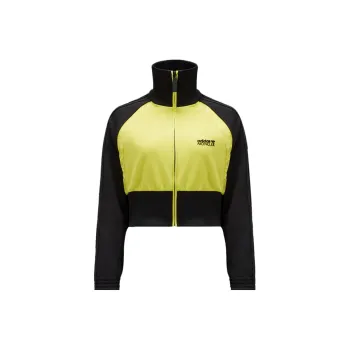 Moncler X Adidas Originals Acetate Zip Up Sweatshirt Black & Yellow