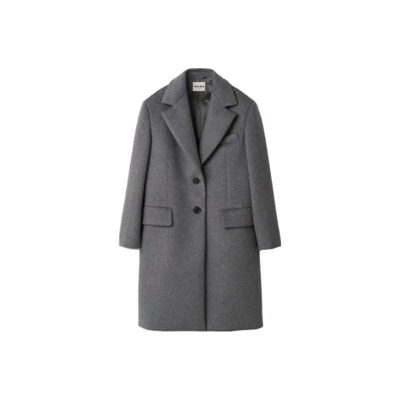 MIU MIU FW23 Coats Women's Gray-0