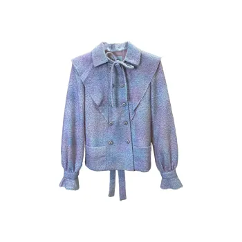 CHANEL 20C Jackets Coats Women's Purple