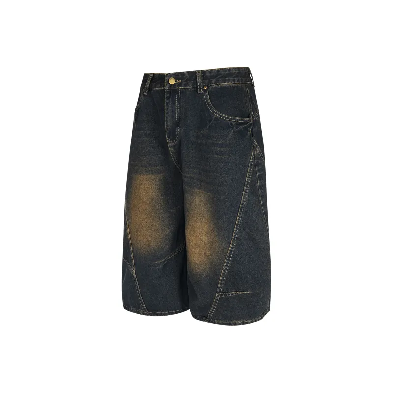 GBXM Denim Shorts Unisex Dark Blue-1
