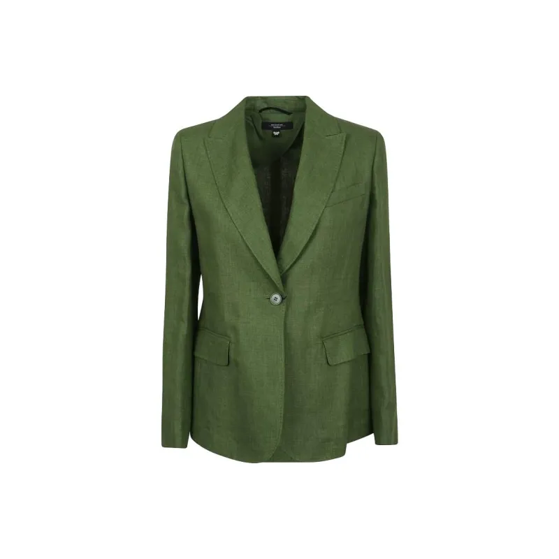 WEEKEND MaxMara Nalut Single Breasted Long Sleeved Jacket-0