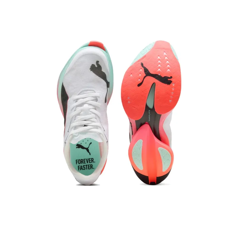 PUMA Fast R Nitro Elite 3 White Glowing Red Mint Women's-3