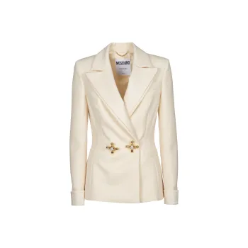 MOSCHINO Faucet Handle Double-breasted Blazer