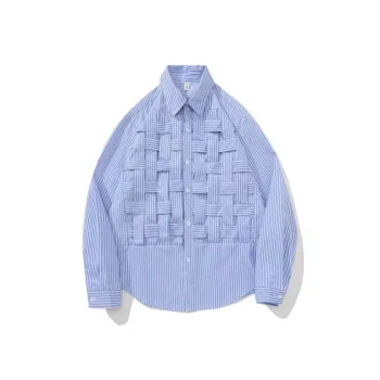 PLAY BUSH Shirt Unisex Blue Stripes