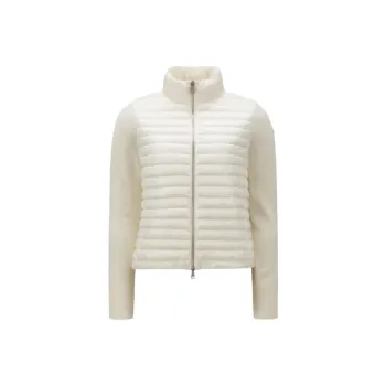 Moncler Logo Patch Padded Knit Cardigan