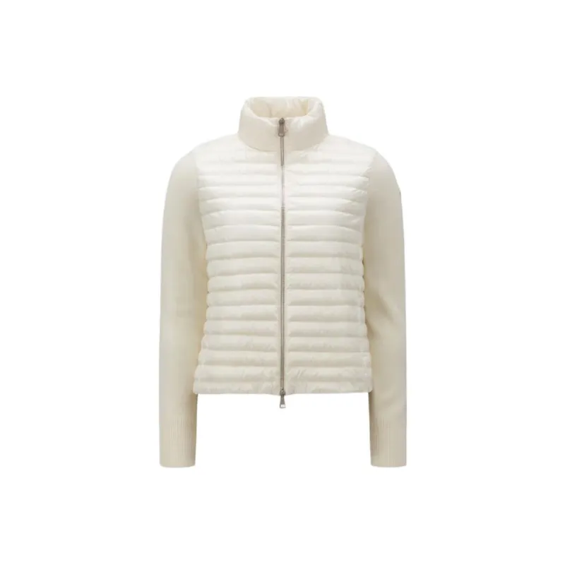 Moncler Logo Patch Padded Knit Cardigan-0
