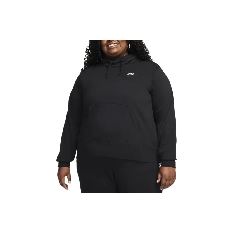 Nike Sportswear Club Fleece Women's Funnel Neck Hoodie Plus Size-0