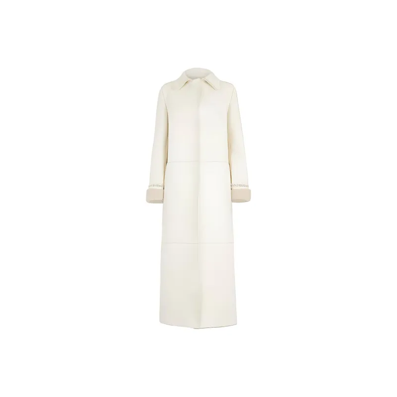 FENDI Mantel Long Sleeved Midi Coat-0