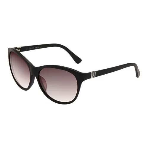 CALVIN KLEIN Injection Molded Irregular Shape Sunglasses Unisex Black