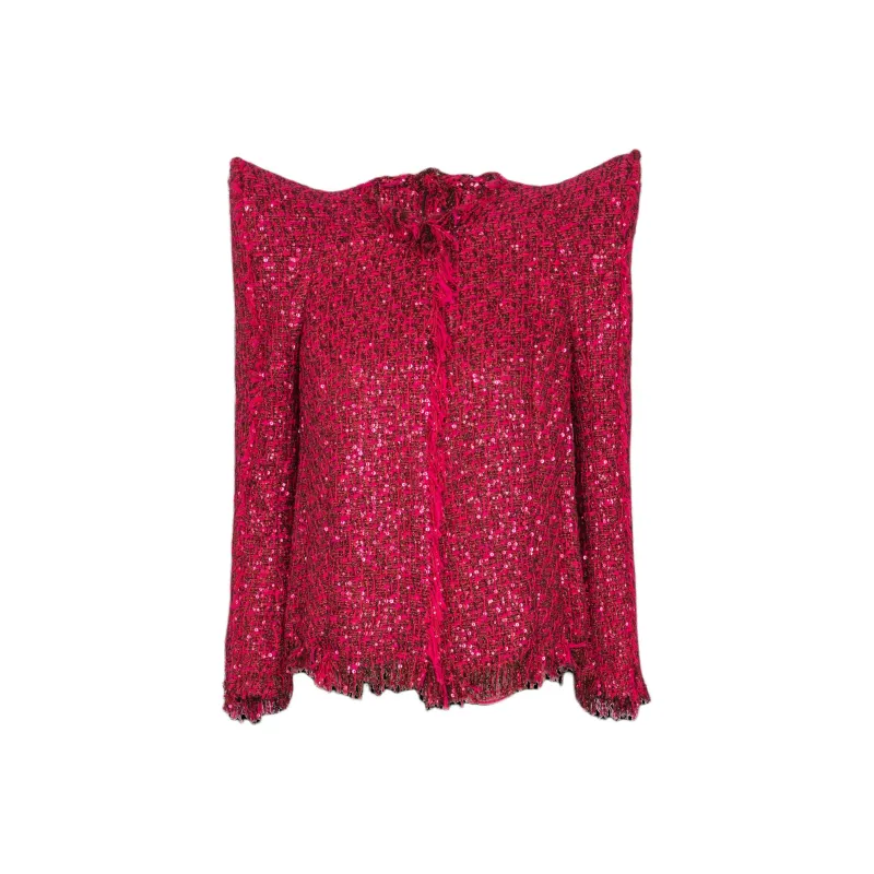 BALMAIN Glitter Tweed Jacket-0