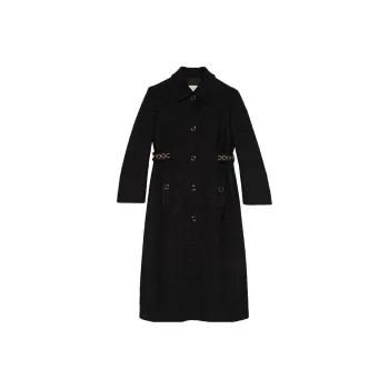 GUCCI Buttoned Bouclé Coat