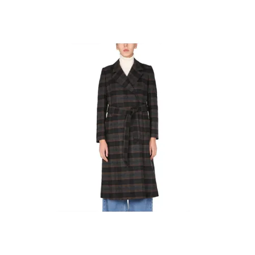 BARBOUR Tartan Pattern Tie Waist Coat