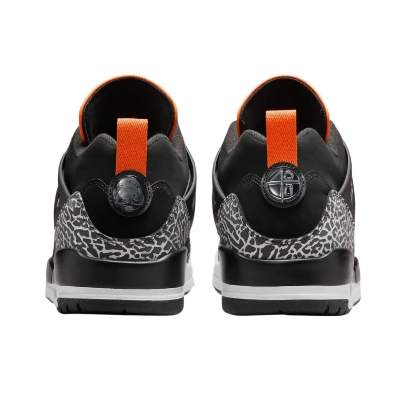 Jordan Spizike Anti Slip Wear Resistant Low Top Vintage Basketball Shoes Unisex Black-4