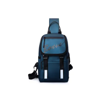 Single Warehouse Oxford Sling Bag Men's Gray/Black/Green/Blue