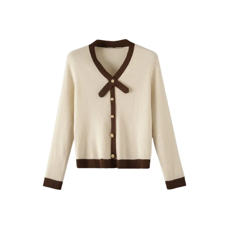 Late White Knitwear Women's Beige Apricot-0
