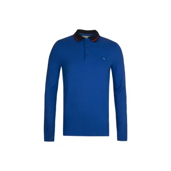 Burberry Polo Shirts Men Blue