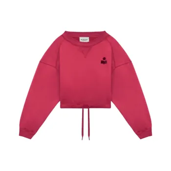 ISABEL MARANT ETOILE Margo Flocked-logo Sweatshirt