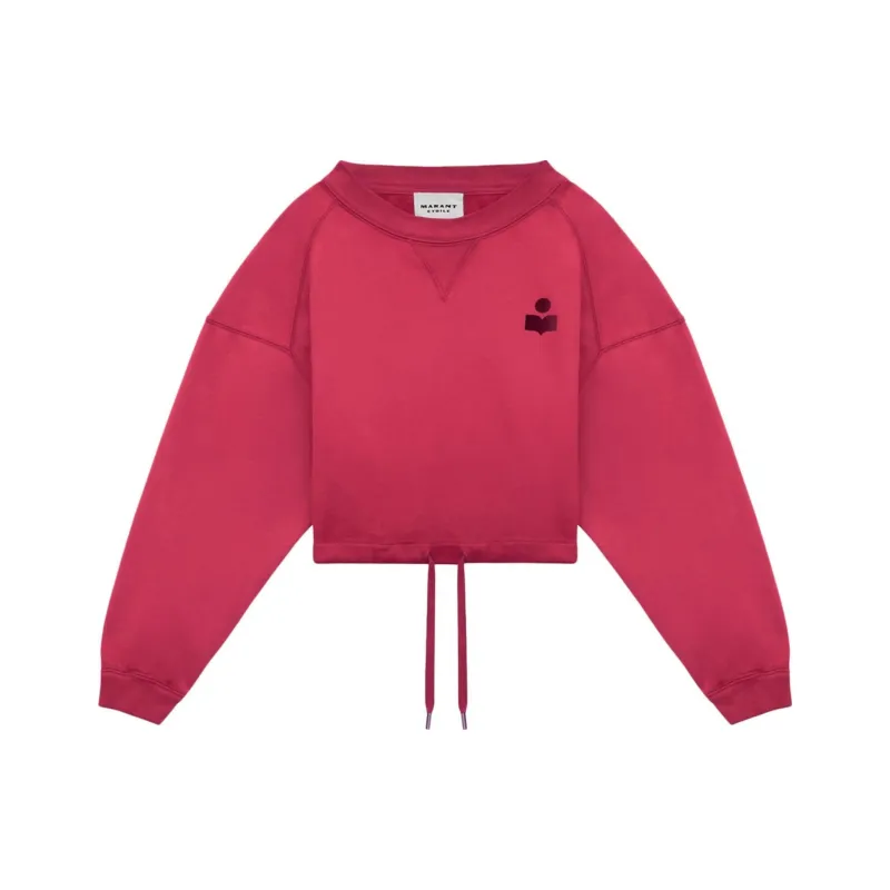 ISABEL MARANT ETOILE Margo Flocked-logo Sweatshirt-0