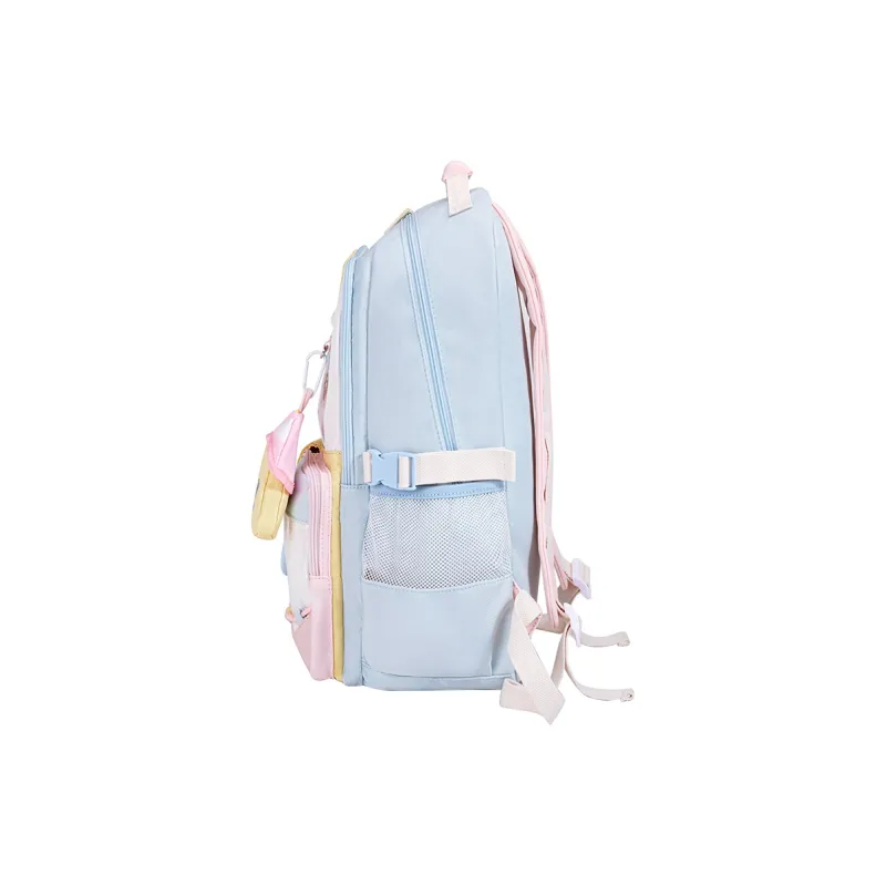 Miffy Fabric Backpack Regular Women's Pink Purple/Blue Yellow White-10