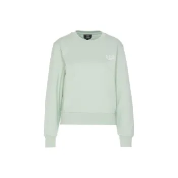 A.P.C Rue Madame Logo Embroidered Crewneck Sweatshirt