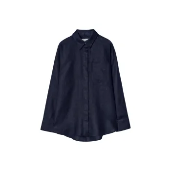 COS Shirts Women's Navy Blue