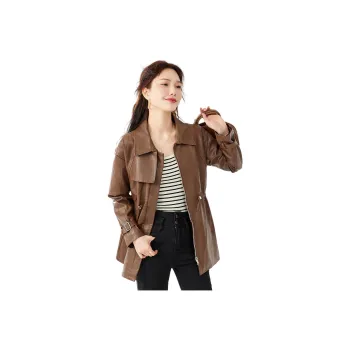 TERRE BLEUE Jackets Coats Women's Coffee