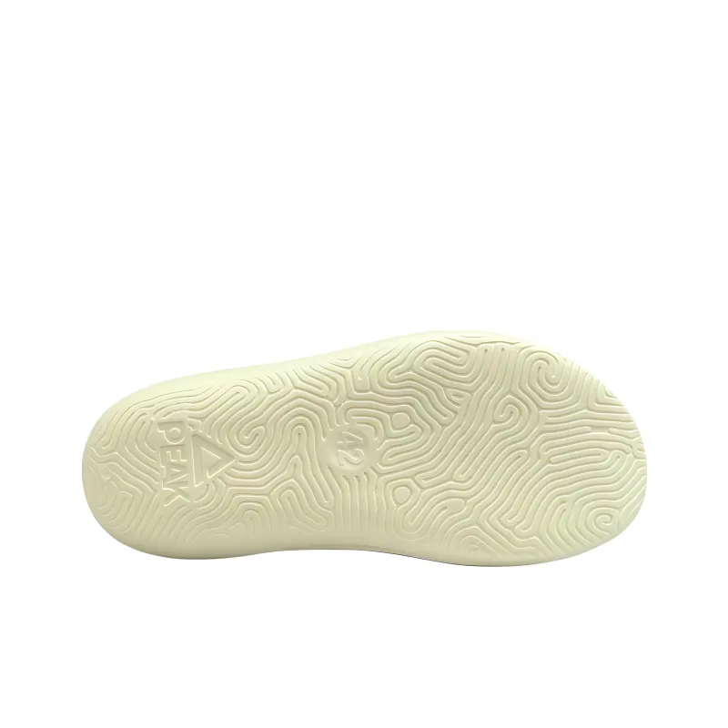 PEAK Very Small Fat Drag Slip Resistant Odor Resistant Abrasion Resistant Slide Slippers Men's Light Yellow Grass Green-4