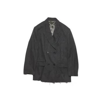 Acne Studios Coat Women's Gray Black