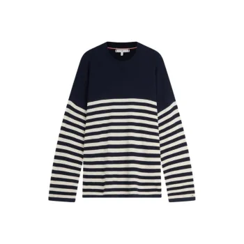 Tommy Hilfiger Knitwear Women's Navy Blue & White Multicolor
