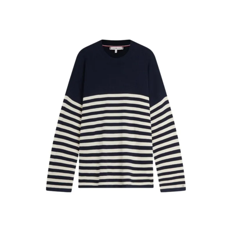 Tommy Hilfiger Knitwear Women's Navy Blue & White Multicolor-0