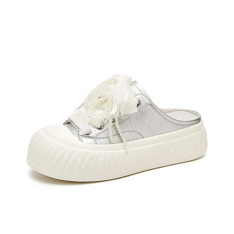 Jin Baichuan Fringe Abrasion Resistant Closed Toe Slippers Women's-5