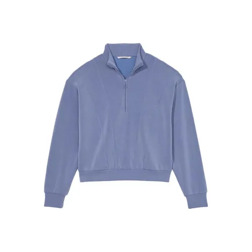 Victoria's Secret PINK CloudKnit Half-Zip Pullover/VMB Sweatshirt Women's Morning Light Blue