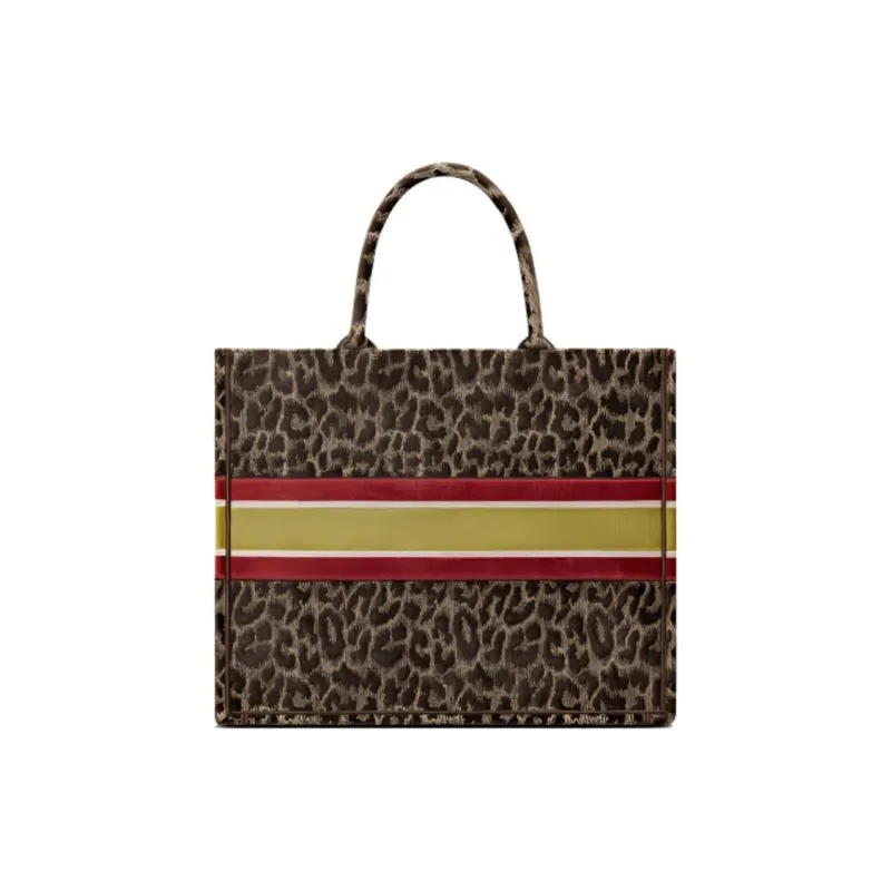 DIOR BookTote Velvet Handbag Regular Women's Beige-2