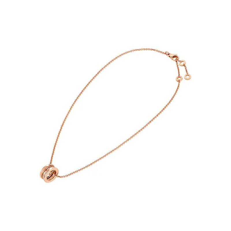 BVLGARI B.Zero1 Series 18K Rose Gold Necklaces Unisex-1