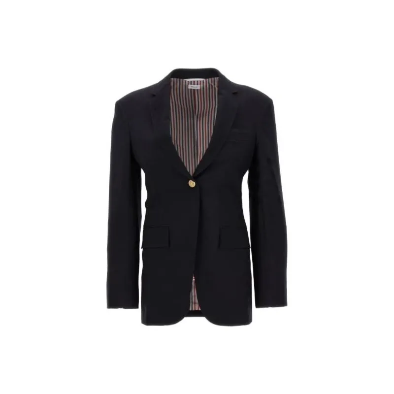THOM BROWNE 4 Bar Single Breasted Blazer-0
