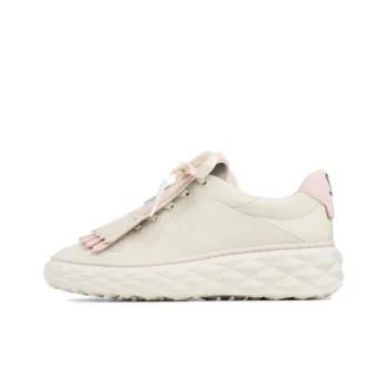 Malbon Golf x Jimmy Choo Diamond Low Top Casual Shoes Women's Latte