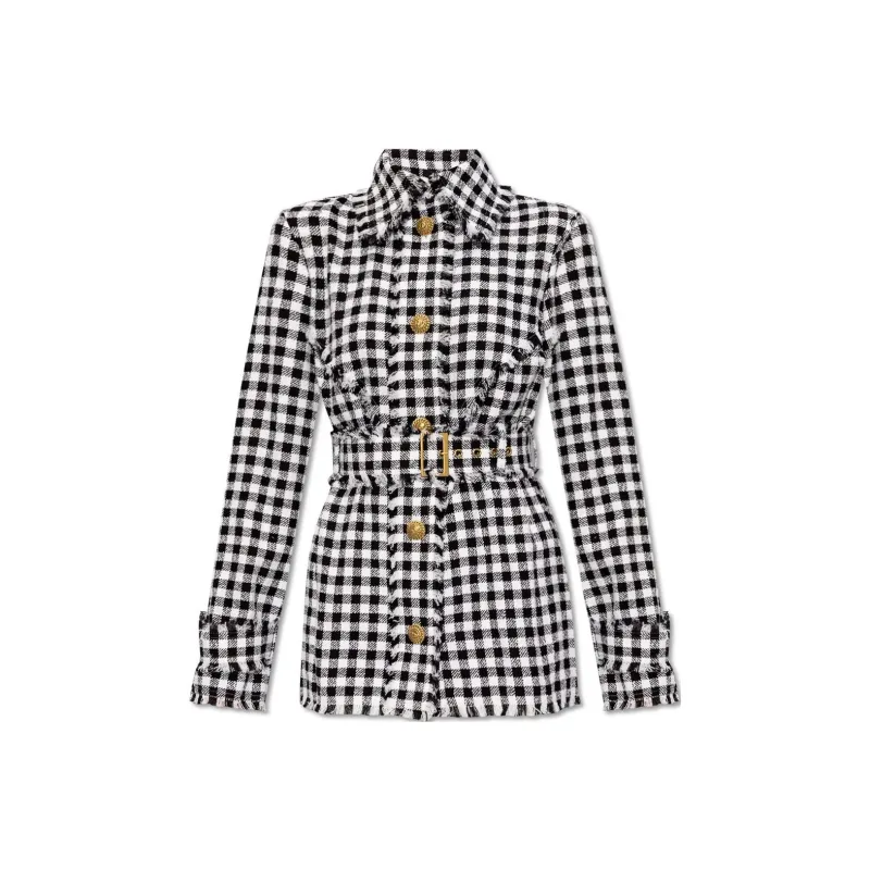 BALMAIN Jackets Coats Women's Black-0