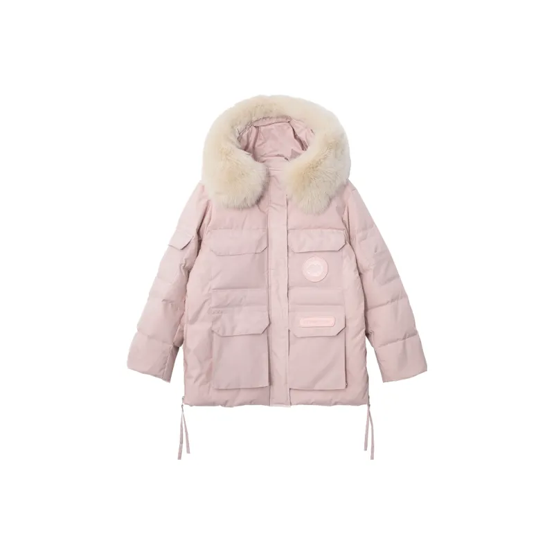 SUNSUNTOWN Down Jacket Women's Pink-0