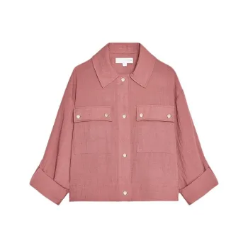 ZARA Jackets & Coats Women's Burgundy