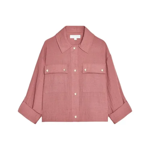 ZARA Jackets & Coats Women's Burgundy
