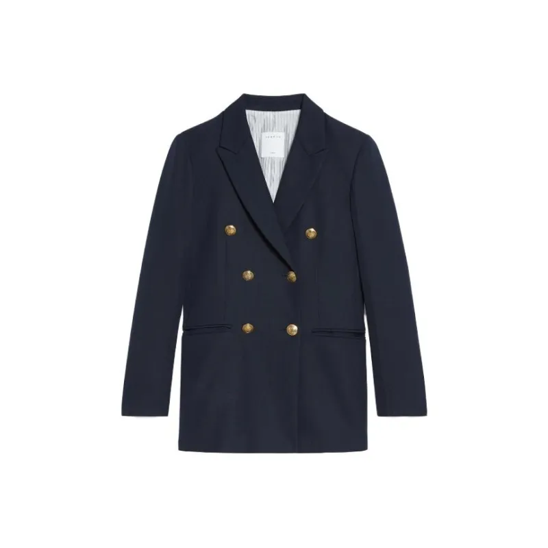 Sandro Double breasted Tailored Blazer-0