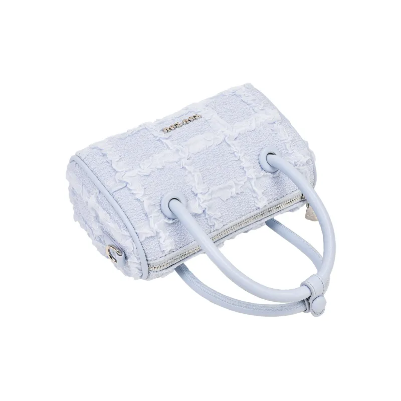 TOUTOU Fabric Handbag Regular Women's White/Blue-10