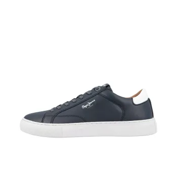 Pepe Jeans Abrasion Resistant Low Top Skateboard Shoes Men's Marine Blue