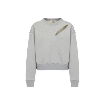 Alexander McQueen Cut-Out Detailed Crewneck Sweatshirt