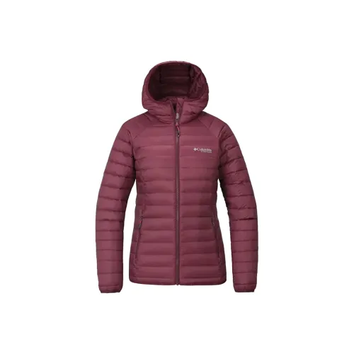 Columbia Titanium Collection Omni Heat Down Jacket Women's Red Purple