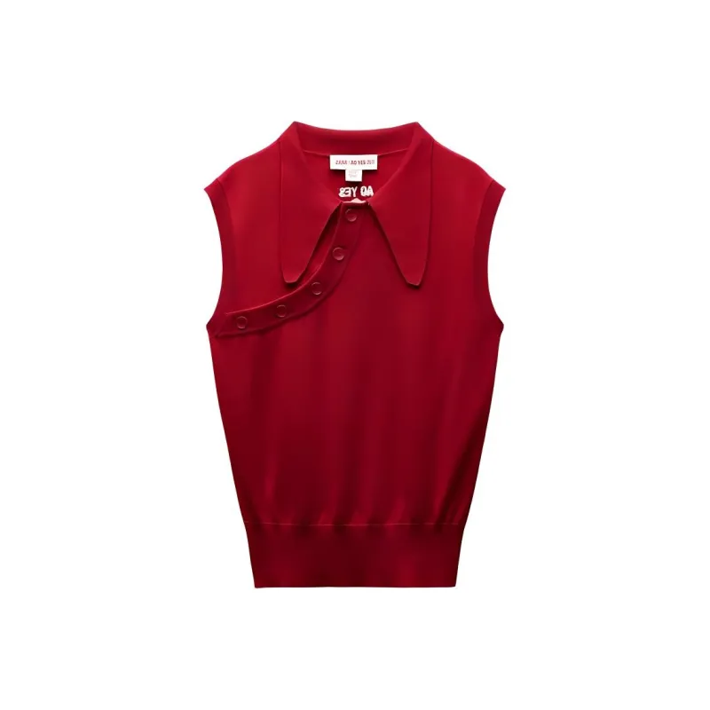 Ao Yes X ZARA AO YES Collaboration Knitwear Women's Red-0