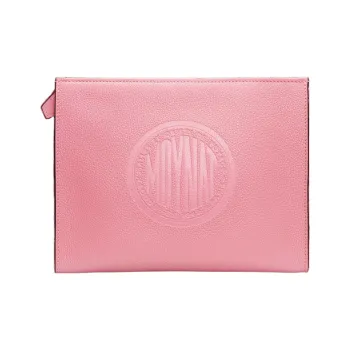 Moynat Taurillon Blush Cow Leather Clutch Women's Pink