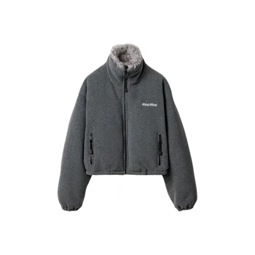 MIU MIU FW24 Down Jacket Women's Gray
