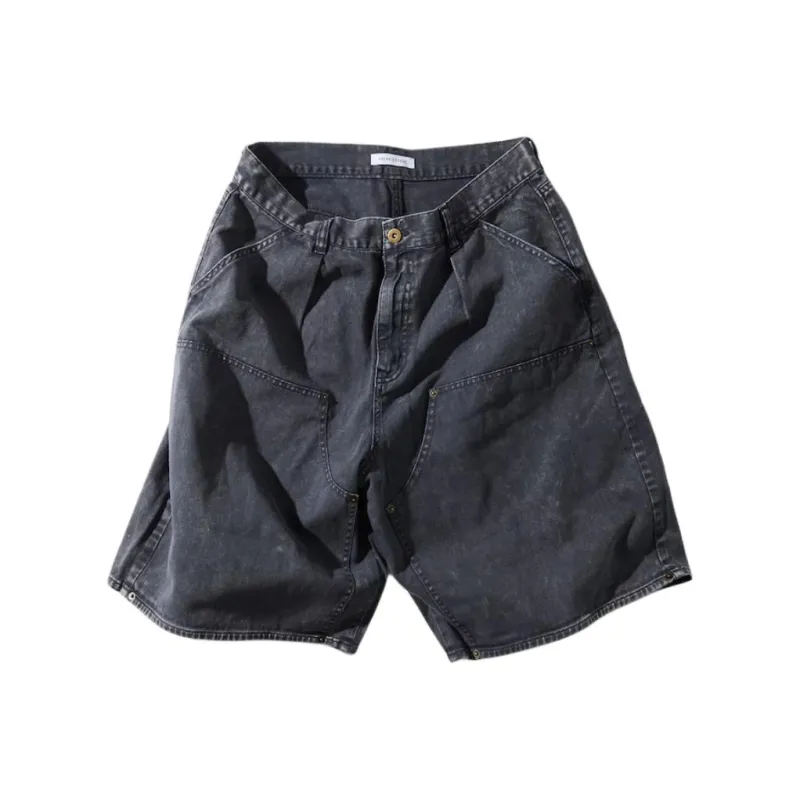 FREAK'S STORE Denim Shorts Men's Charcoal Gray-0