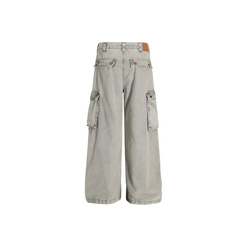 GBXM Cargo Pants Unisex Gray-2